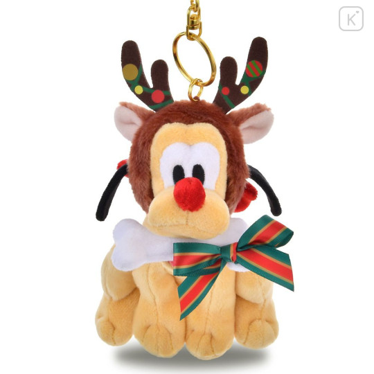 Japan Disney Store Plush Mascot Keychain - Pluto : Christmas 2025 - 1