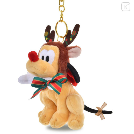 Japan Disney Store Plush Mascot Keychain - Pluto : Christmas 2025 - 2
