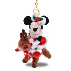 Japan Disney Store Plush Mascot Keychain - Minnie : Christmas 2025 Deer