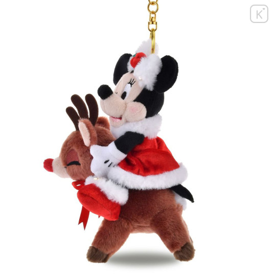 Japan Disney Store Plush Mascot Keychain - Minnie : Christmas 2025 Deer - 2