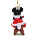 Japan Disney Store Plush Mascot Keychain - Minnie : Christmas 2025 Deer - 4