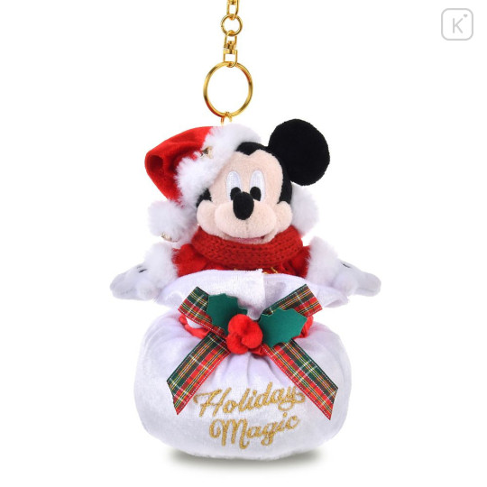Japan Disney Store Plush Mascot Keychain - Mickey : Christmas 2025 Holiday Magic - 1