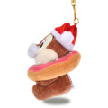 Japan Disney Store Plush Mascot Keychain - Chip : Christmas 2025 Donut - 2