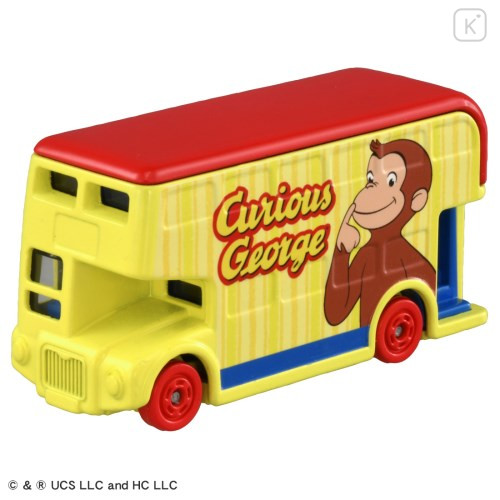 Japan Curious George Dream Tomica - Bus - 1