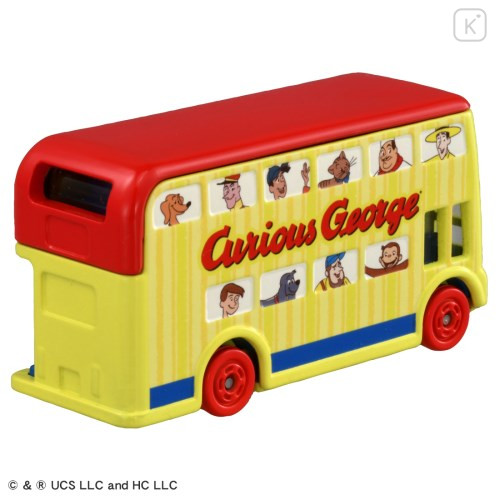 Japan Curious George Dream Tomica - Bus - 2