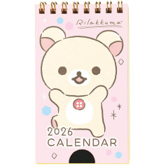 Japan San-X Pocket Mini Desk Calendar - Korilakkuma : 2026