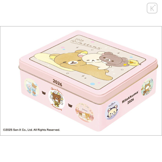 Japan San-X Daily Desk Calendar - Rilakkuma : 2026 with Tin Case - 6