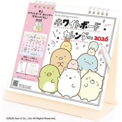 Japan San-X Desk Calendar - Sumikko Gurashi : 2026 Whiteboard