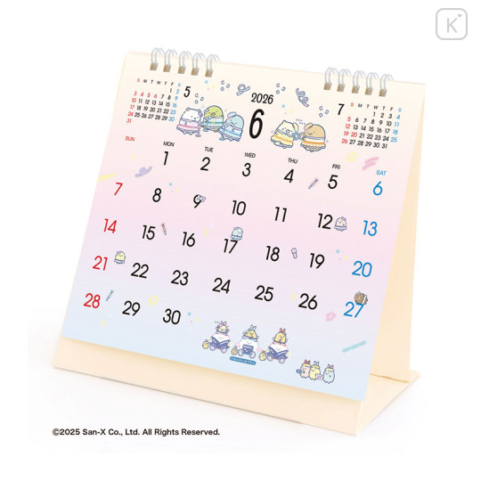 Japan San-X Desk Calendar - Sumikko Gurashi : 2026 Whiteboard - 2