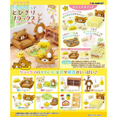Japan San-X Re-Ment Miniature Figure Full Set - Rilakkuma Room Relaxation