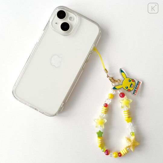 Japan Pokemon Beaded Hand Strap Phone Charm - Pikachu : Star - 3