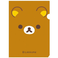 Japan San-X A4 Clear File Folder - Rilakkuma : Face