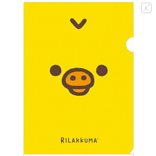 Japan San-X A4 Clear File Folder - Kiiroitori : Face - 1