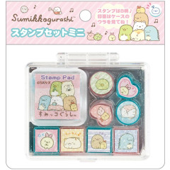 Japan San-X Stamp Chops Set (S) - Sumikko Gurashi : Relax Messages Glitter