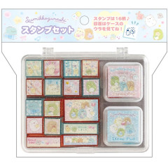 Japan San-X Stamp Chops Set (M) - Sumikko Gurashi : Music Star Messages Glitter