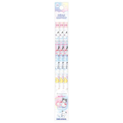Japan Mochimochi Panda × Sanrio 2B Pencil Set - Characters : Colorful Sweet