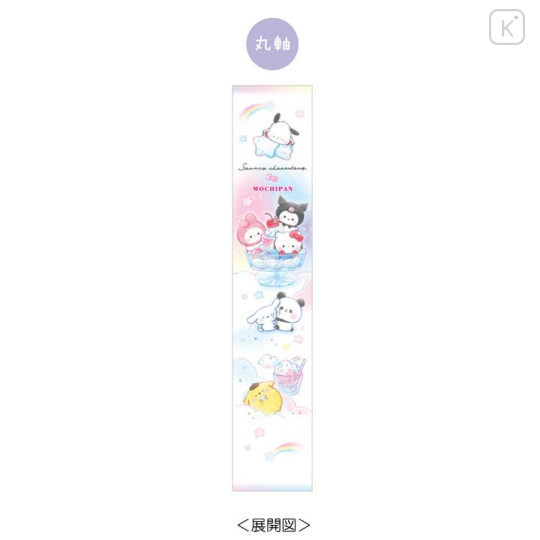 Japan Mochimochi Panda × Sanrio 2B Pencil Set - Characters : Colorful Sweet - 2