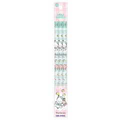 Japan Sanrio 2B Pencil Set - Pochacco : Gingham Outfit Mint