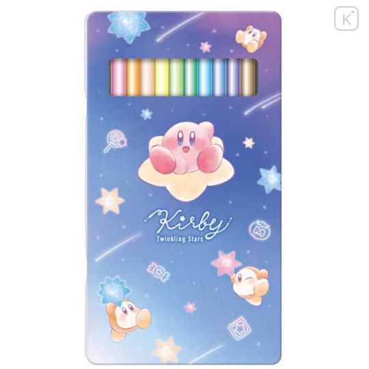 Japan Kirby 12 Color Colored Pencils with Case - Kirby & Waddle Dee : Twinkling Star - 1