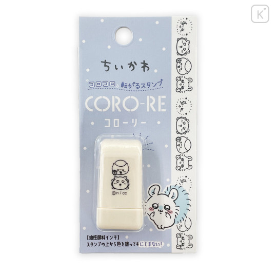 Japan Chiikawa Coro-Re Rolling Stamp - Chiikawa : Friends Happy Face - 1