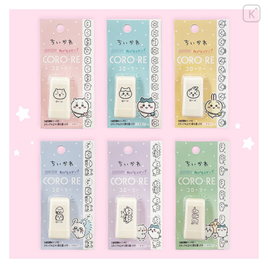 Japan Chiikawa Coro-Re Rolling Stamp - Usagi : Funny Face - 4