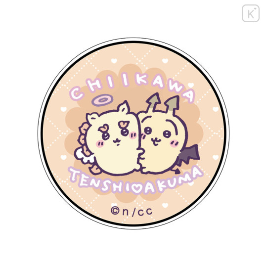 Japan Chiikawa Pocopoco Smartphone Grip - Shisa & Usagi : Angel ♡ Demon Hug - 1