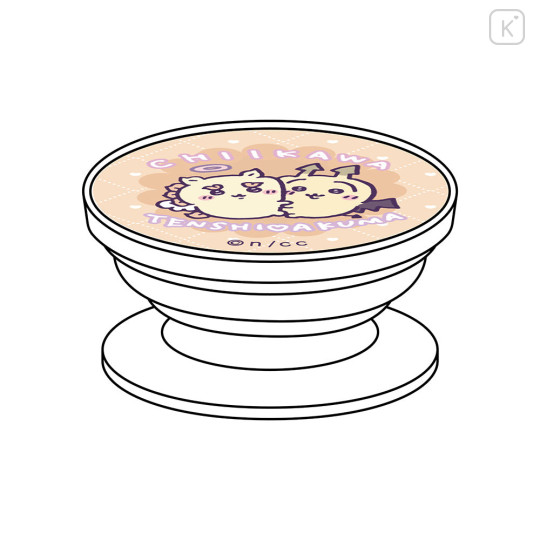 Japan Chiikawa Pocopoco Smartphone Grip - Shisa & Usagi : Angel ♡ Demon Hug - 2