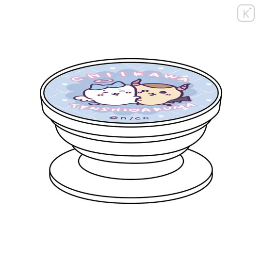 Japan Chiikawa Pocopoco Smartphone Grip - Hachiware & Kurimanju : Angel ♡ Demon Hug - 2