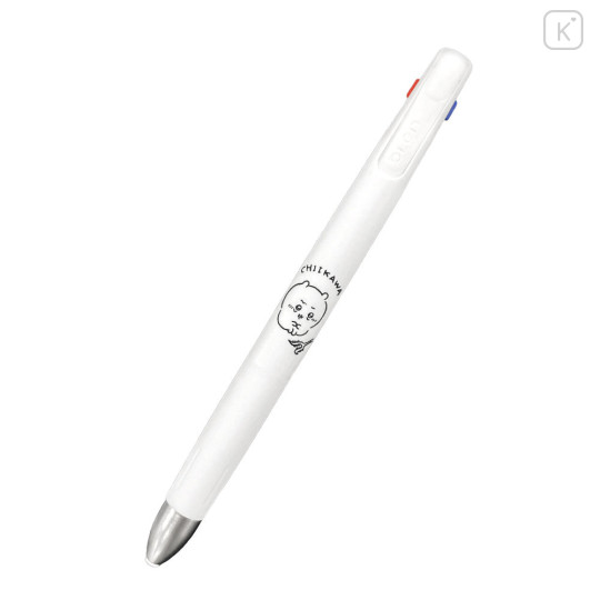 Japan Chiikawa bLen 3C Multi Ballpoint Pen - Chiikawa : Frustrated White - 1