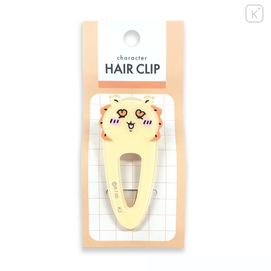 Japan Chiikawa Acrylic Hair Clip - Shisa : Face Happy - 1