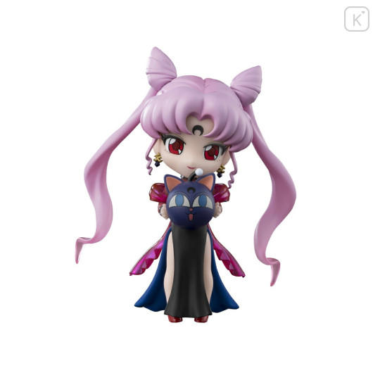 Japan Sailor Moon Figuarts Mini Movable Figure - Sailor Chibi Moon : Queen of Darkness Black Lady - 1