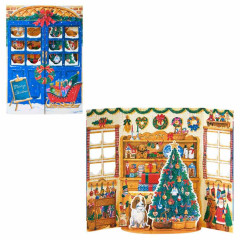 Japan Sanrio 3D Greeting Card - Christmas Shop With Dog & Tree