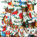 Japan Sanrio 3D Greeting Card - Christmas Tree Street Mountain Town - 3