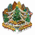 Japan Sanrio 3D Greeting Card - Christmas Tree Market in Warm Town - 1