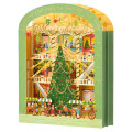 Japan Sanrio 3D Greeting Card - Christmas Tree in Warm Mall - 1