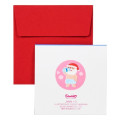 Japan Sanrio Mini 3D Greeting Card - Christmas Santa & Reindeer Relax Hot Spring Onsen - 5