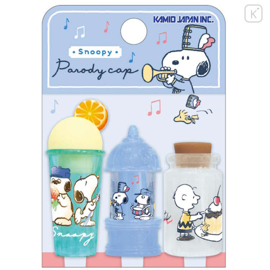 Japan Peanuts Pencil Cap Set - Snoopy : Sweet Jar - 1