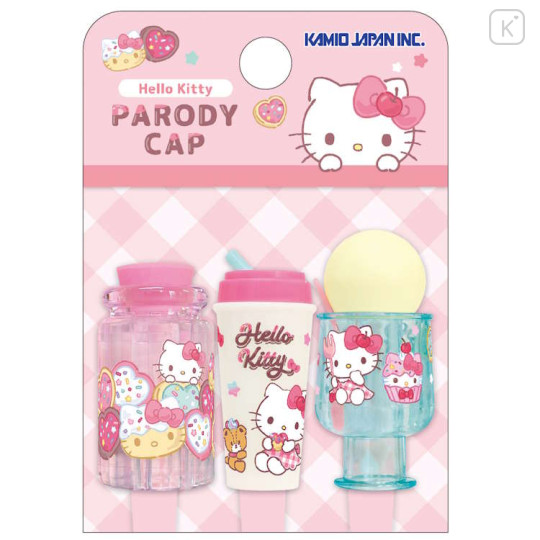 Japan Sanrio Pencil Cap Set - Hello Kitty : Sweet Jar - 1
