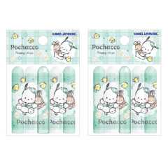 Japan Sanrio Pencil Cap Set - Pochacco : Gingham Outfit Mint