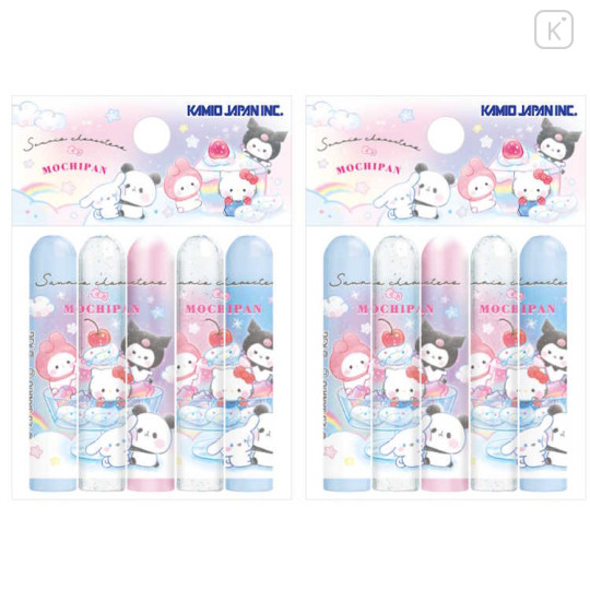 Japan Mochimochi Panda × Sanrio Pencil Cap Set - Characters Colorful Sweet - 1