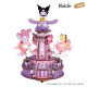 Japan Sanrio DIY Miniature Amusement Park Set - Kuromi & My Melody : Friendly Ride Rolife
