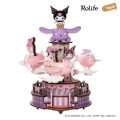 Japan Sanrio DIY Miniature Amusement Park Set - Kuromi & My Melody : Friendly Ride Rolife - 2