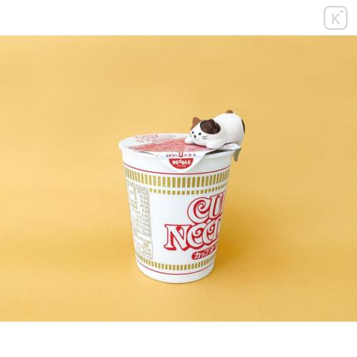 Japan Decole Porcelain Chopstick Rest - Calico Cat for Instant Noodle Lid - 4