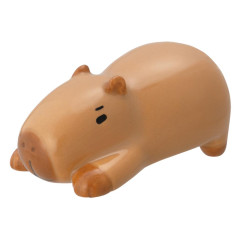 Japan Decole Porcelain Chopstick Rest - Capybara for Instant Noodle Lid