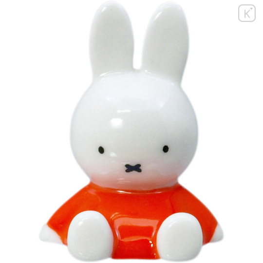 Japan Miffy Porcelain Chopstick Rest - Miffy : Sitting Orange Dress - 1