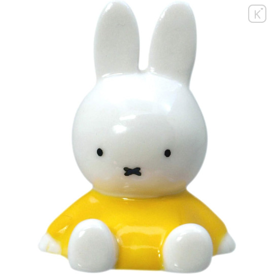 Japan Miffy Porcelain Chopstick Rest - Miffy : Sitting Yellow Dress - 1