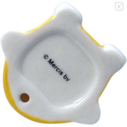 Japan Miffy Porcelain Chopstick Rest - Miffy : Sitting Yellow Dress - 4
