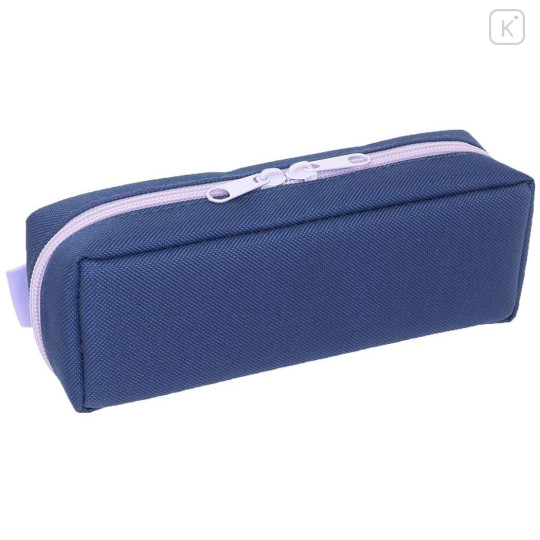 Japan Peanuts Pacotray Pen Pouch - Snoopy & Woodstock : Navy Purple - 2