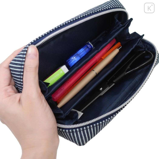 Japan Kamio Pacotray Pen Pouch - Denim Stripe - 3