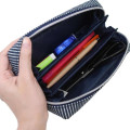Japan Kamio Pacotray Pen Pouch - Denim Stripe - 3